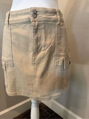Guess Beige Cargo Mini Skirt NWOT